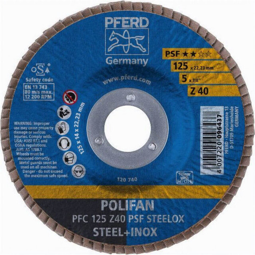 Pferd PFC 125mm 40g Zirc Flap Disc
