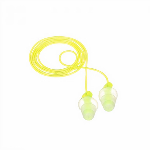 3M Tri-Flange Yellow Earplugs Corded 100box