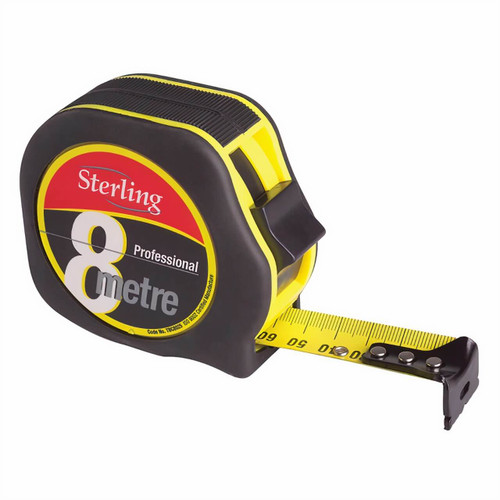 Sterling 8m x 25mm Ultimax Measuring Tape Metric