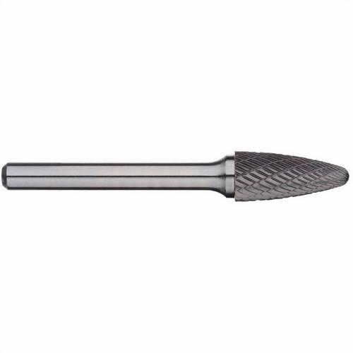 Alpha 1/2x1 Tree Radius End Carbide Burr 1/4 Shank
