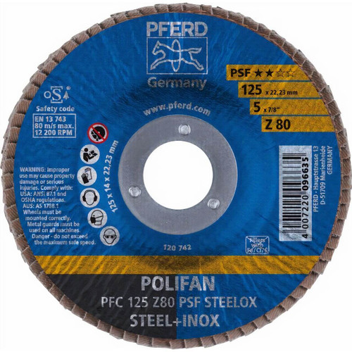 Pferd PFC 125mm 80g Zirc Flap Disc