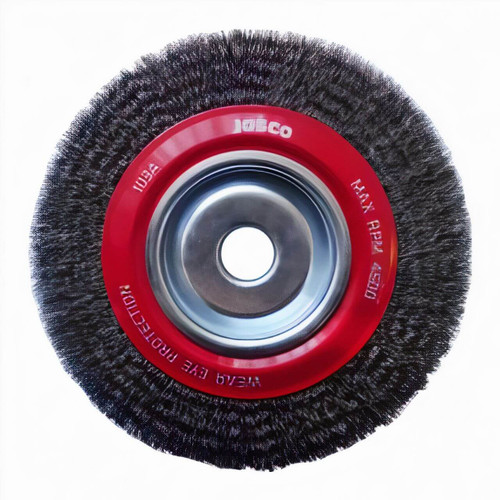 Josco Tomcat 200x20mm Multi-Bore Crimped Wheel Brush Josco Tomcat 200x20mm Multi-Bore Crimped Wheel Brush