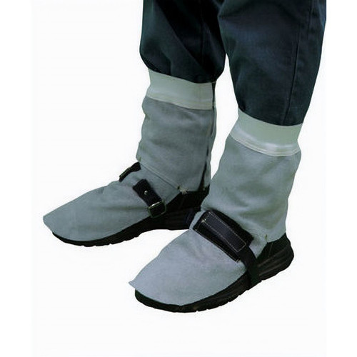 Chrome Leather Welders Spat Elastic 230mm