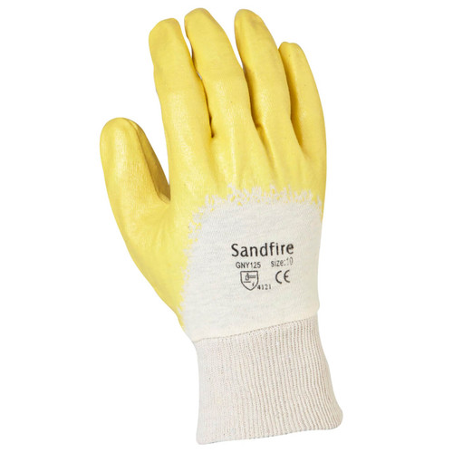 Maxisafe Sandfire Yellow Nitrile Glove XL