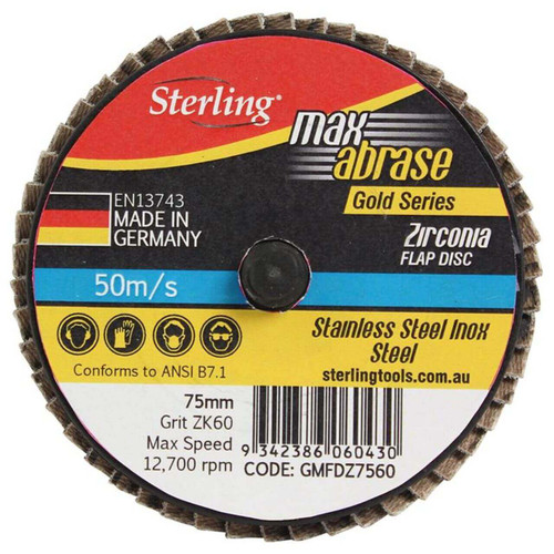 Alpha R Type 75mm Z40 Grit XTRA Mini Flap Disc