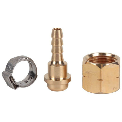 Harris Acet/LPG LH 3/8” BSP Crimp Hose Connector Set 5mm