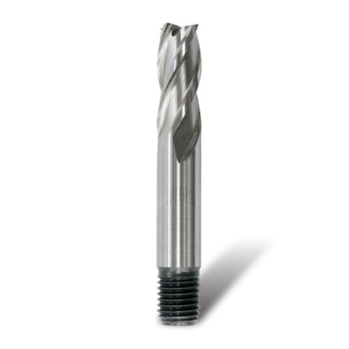 Bordo Short Threaded HSS Cobalt End Mill 1/4"