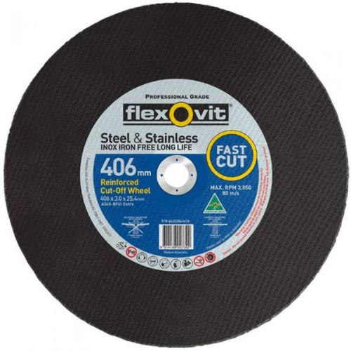 Flexovit A36SB 406x3.0x25.4 Metal Cut Off Wheel