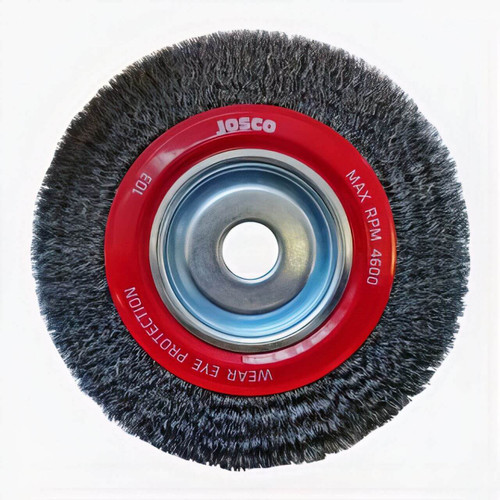Josco 200x28mm MB Steel Crimped Wire Wheel Brush