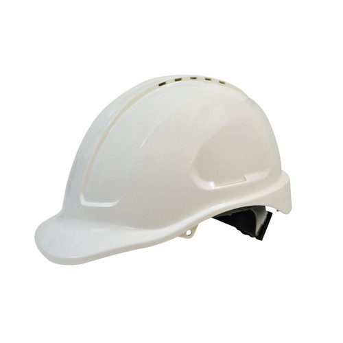 Maxisafe White Vented Hard Hat Ratchet Harness Maxisafe White Vented Hard Hat Ratchet Harness