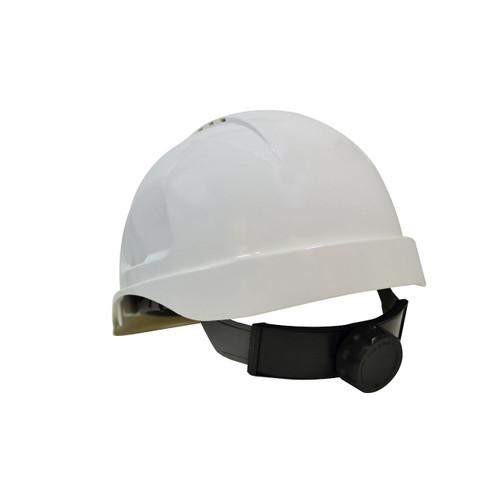Maxisafe White Vented Hard Hat Ratchet Harness