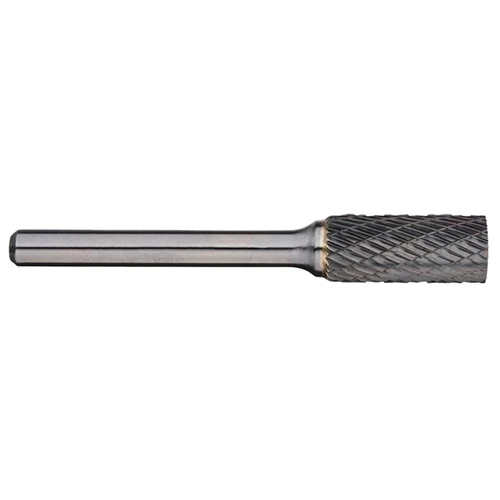 Alpha 1/2x1 Cylindrical Carbide Burr 1/4 Shank x 6” Long