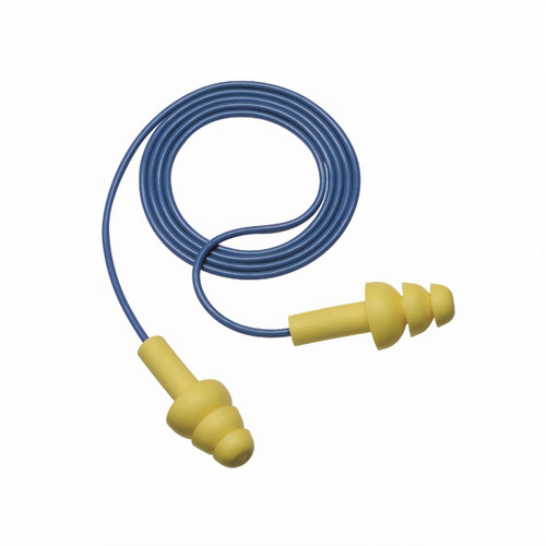 3M E-A-R Ultrafit Yellow Earplugs Corded 100box
