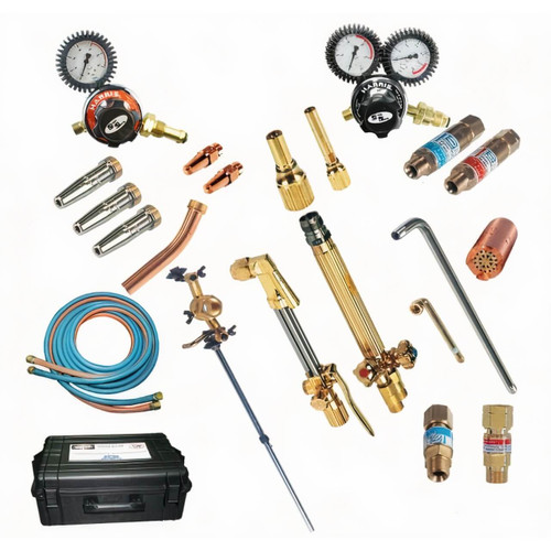 Harris Oxy/LPG Professional Kit, Model 825 snap safe regs, 10m hose, storm case B/H/C