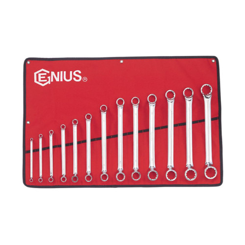 Genius 6-32mm Double Ended Offset Ring Spanner Set Metric 13pce