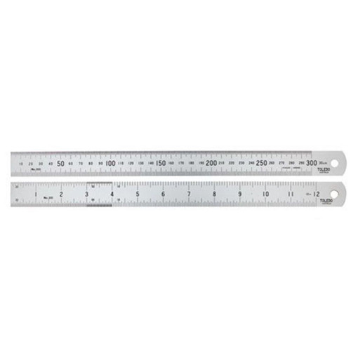 Toledo 1000mm/36” Stainless Steel Double Sided Rule Metric & Imperial