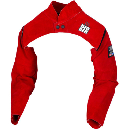 Big Red Leather Welding Sleeves with Yoke