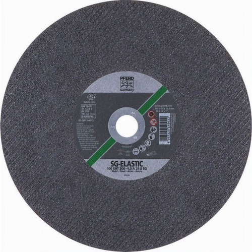 Pferd EHT A24S SG 300x4x25.4 High Speed Metal Cutting Wheel