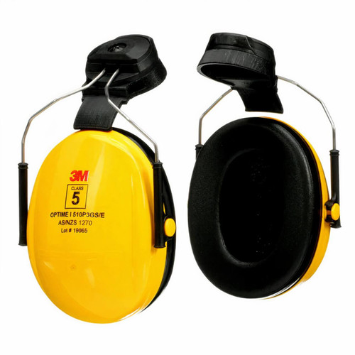 3M Peltor Optime I H510 Yellow Helmet Attached Earmuffs