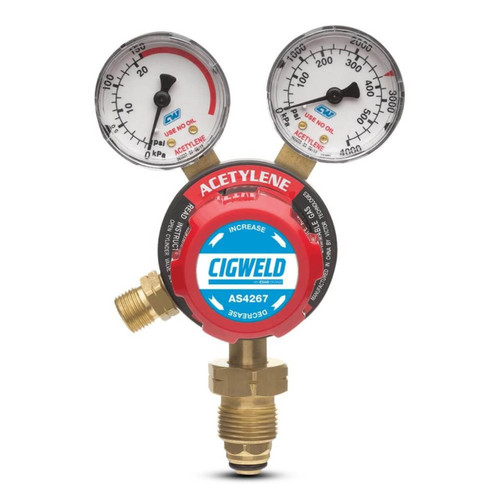 Cigweld BlueJet Acet Regulator 800KPA 2 Gauge