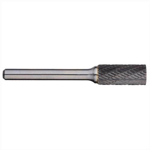 Alpha 7/16x3/4 Cylindrical Carbide Burr 1/4 Shank