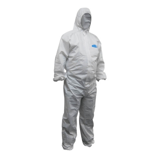 Chemguard T5/6 White SMS Disposable Coveralls XL