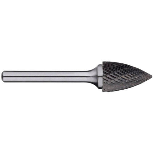 Alpha 12.7x25mm Tree Pointed Nose Carbide Burr 6mm Shank
