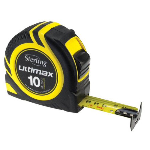 Sterling 10m x 25mm Ultimax Measuring Tape Metric Sterling 10m x 25mm Ultimax Measuring Tape Metric