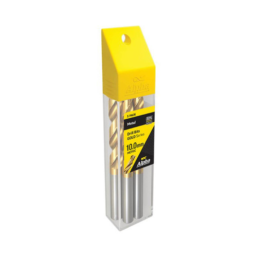 Alpha 10.0mm Jobber Drill Bit Gold Series