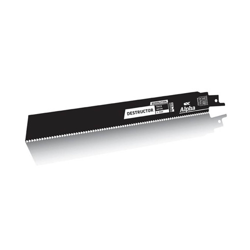 Alpha 230mm 10tpi Destructor Demolition Metal Reciprocating Saw Blade 2pk