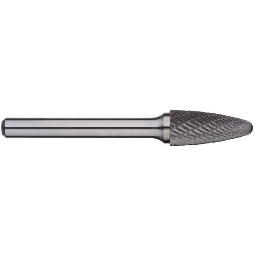 Alpha 3/4x1 Tree Radius End Carbide Burr 1/4 Shank