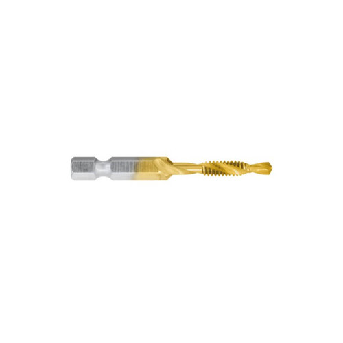 Alpha M5 x 0.8P Combination Drill & Tap HSS TiN Coated Carded