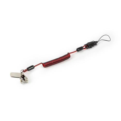 GRIPPS Coil E-Tether With Steel Clamp 0.5kg Max Load