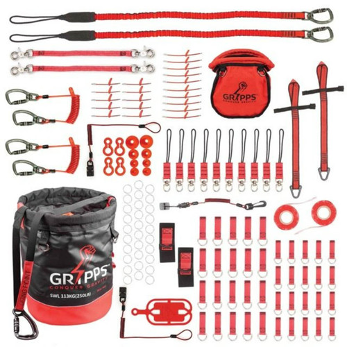 GRIPPS 60 Tool Tether Kit With Bull Bag and Bolt-Safe Pouch