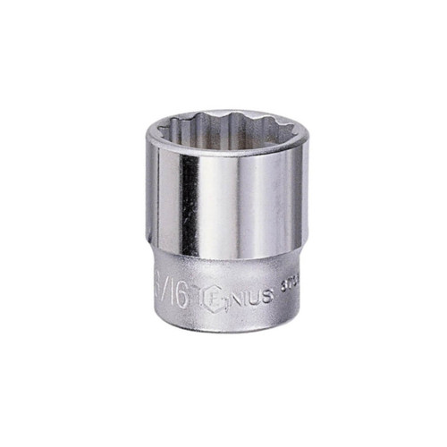 Genius 3/8 Dr x 14mm 12pt C/V Hand Socket Metric