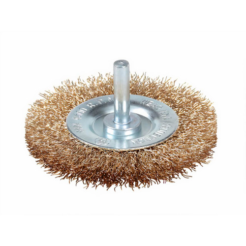 75mm Crimped B/C Steel Spindle Wheel Brush