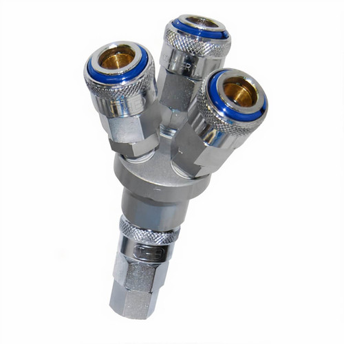 Nitto Style 3 Way 'Y' Inline Air Fitting inc 20PM