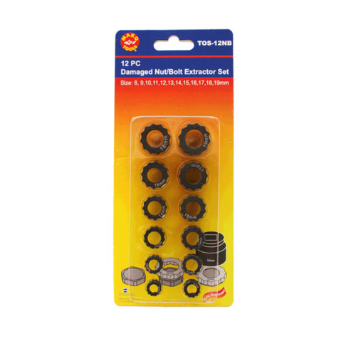 Mako Damaged Nut/Bolt Extractor Set 12pce