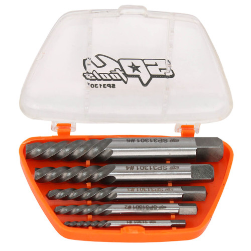 SP Tools Spiral Screw Extractor Set 5pce
