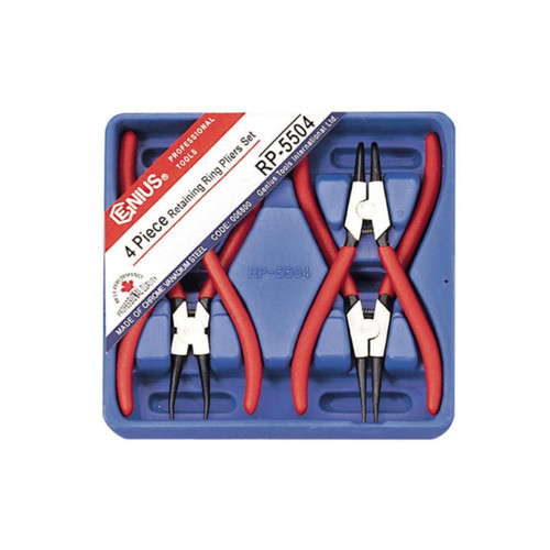 Genius 180m Retaining Ring Plier Set 4pce
