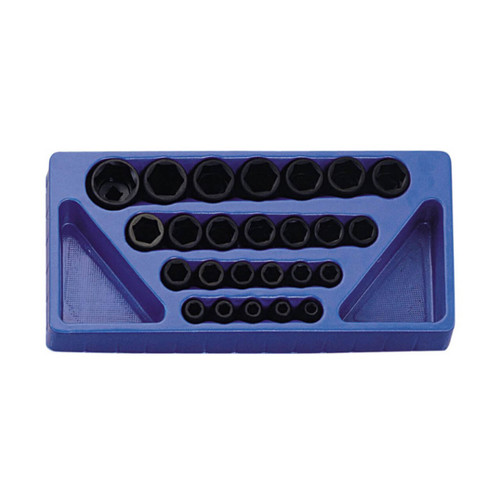 Genius 8-32mm 1/2 Dr C/V Std Impact Socket Set Metric 25pce