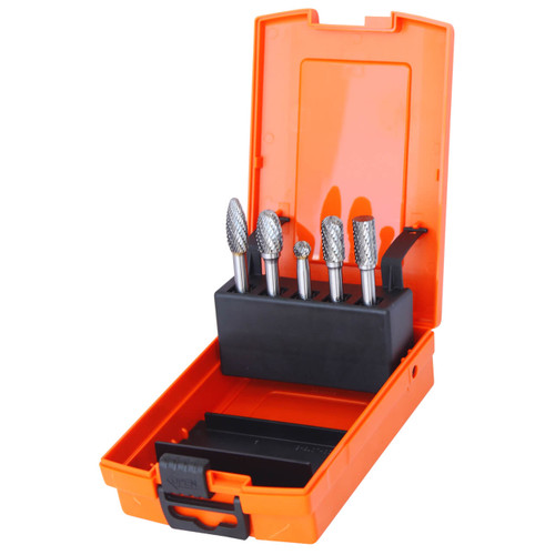 SP Tools 5pce Carbide Burr Set 1/4 Shank