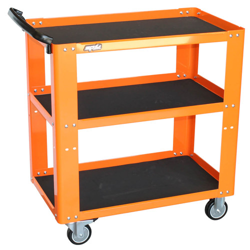 SP Tools 3 Shelf Orange Professional Service Trolley