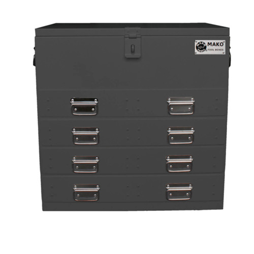Mako Steel Truck Box 4 Drawer Grey 702x404x680mm