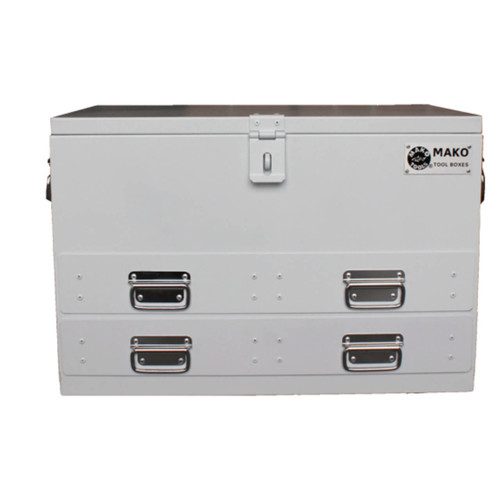 Mako Steel Truck Box 2 Drawer White 702x404x500mm