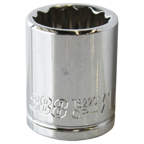 888 Tools 3/8 Dr x 1/2 12pt C/V Hand Socket Imperial