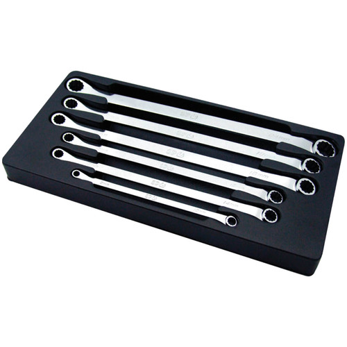 SP Tools 8-24mm 15° Offset Double Ring Long Spanner Set Metric 6pce