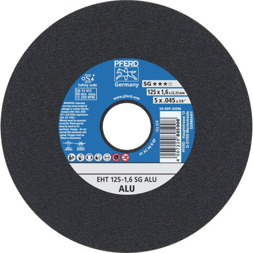 Pferd EHT A46N SG-ALU 125x1.6x22 Aluminium Cutting Disc
