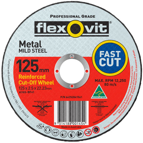 Flexovit BF41 125x2.5x22 GP Metal Cutting Disc