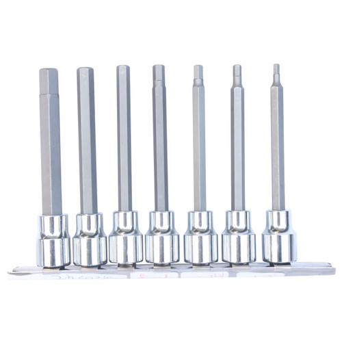 SP Tools 3/8 Dr 100mm Inhex Socket Rail Set Imperial 7pce